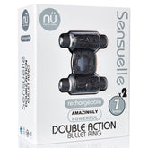 NU Sensuelle Double Action Rechargeable Bullet Ring Cock Rings